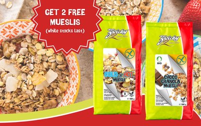Get 2 free mueslis