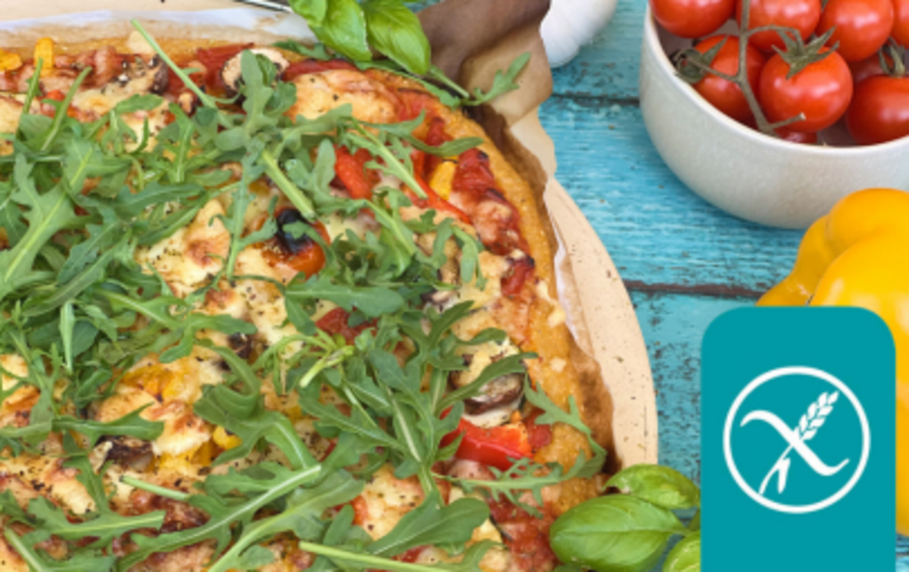 Rezept glutenfreie Polenta Pizza