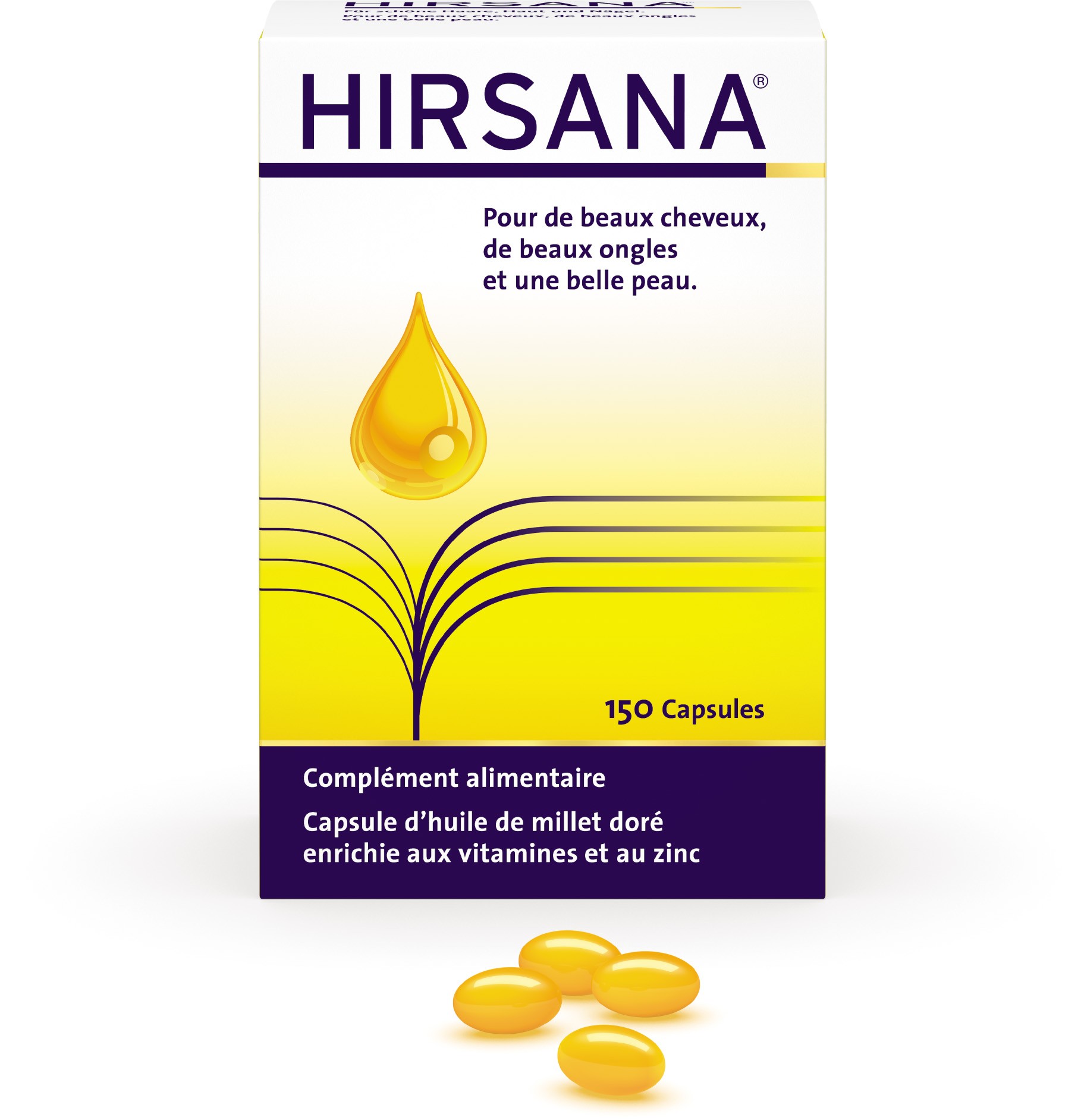 Hirsana Goldhirse-Öl-Kapseln (150 Capsules)