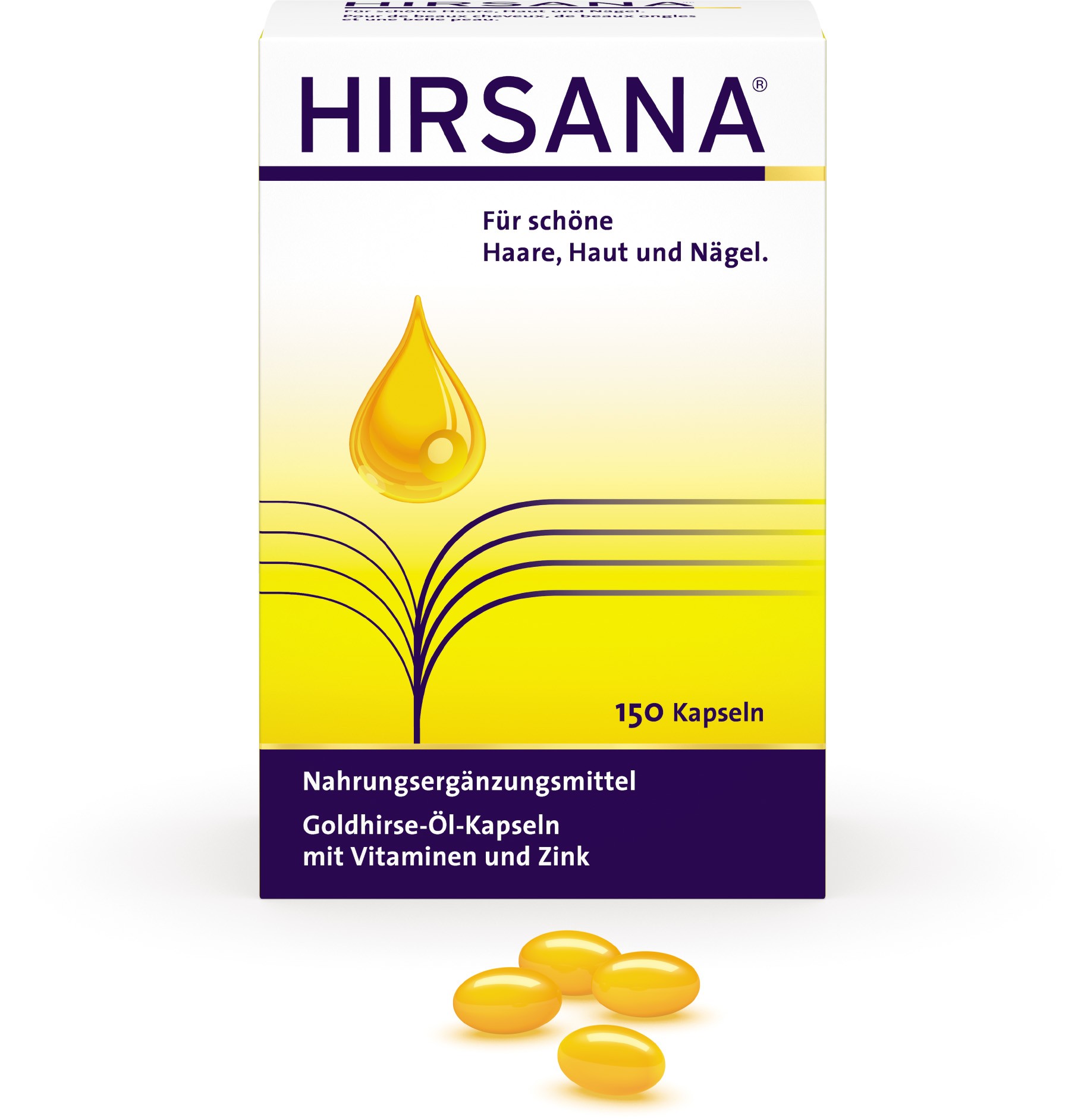 Hirsana Goldhirse-Öl-Kapseln (150 Capsules)